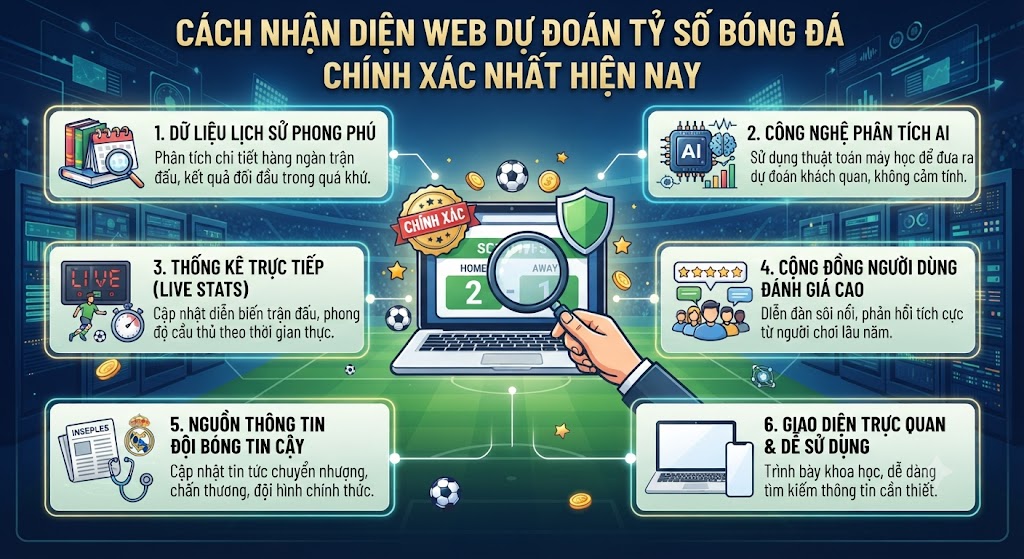 web dự đoán tỷ số bóng đá chính xác nhất